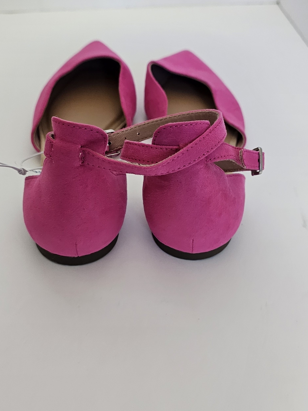 Old Navy Pink Pointed-Toe Ankle Strap Flats - Picture 2 of 5